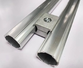 Sandstrahlen von Aluminium-Rohrverbindern Lean Pipe Flexibler Winkelverbinder