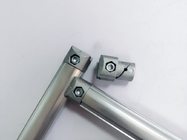 Interne Art Aluminiumverbindungsstück-Durchmesser 28mm strahlte silbernes AL-1-S sand (1,7)