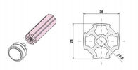 Des Gestell-System-T5 6063 Arbeitsplatz-Casting Aluminiumrohr-festes des Kern-M Type For Rack