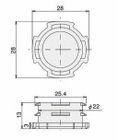 Industrielle Werktisch-Plastikkappen-Aluminiumfitting AL-26 für Od 28mm
