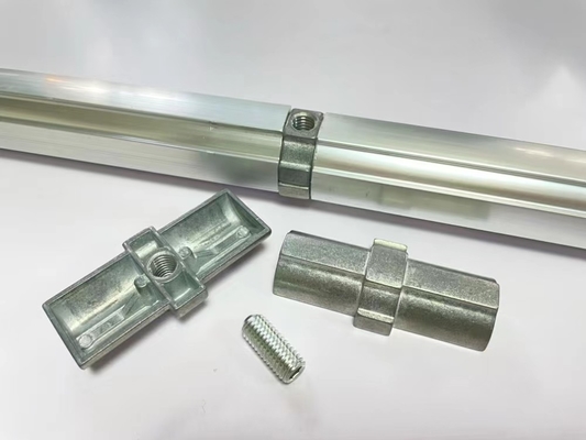 Industrial Metal Pipe Coupling Bidirectional Connection Round Zinc Alloy AL-14