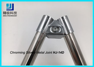 High Gloss Reusable Chrome Pipe Connectors / Joint For Stainless Pipe HJ-14D