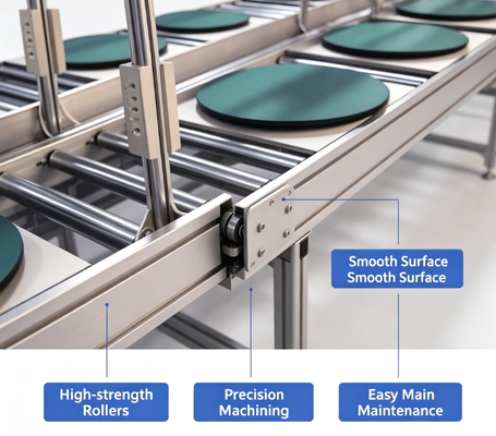 Roller Conveyor Line, Anti-static Belt Roller Assembly Conveyor for Workshop Production Line