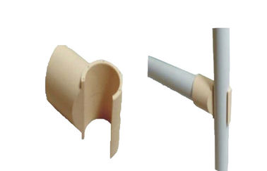 Smooth Tee Plastic Pipe Joints System , OD 28mm ABS Pipe Rack Joints