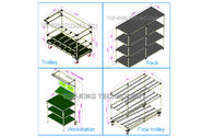 Gemeinsames System-Stahlrohr-Gestell CAD-Zeichnungs-Modell-industrielle Fach-Einheiten