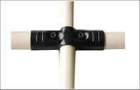 Rohr-Gestell-System-vertikales Rohr-Querverbindungsstück-schwarze überzogene Metallrohrverbinder