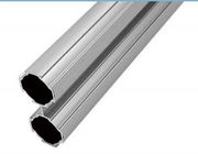 AL-b Druckguss-Aluminiumlegierungs-Rohr 6063-T5 mit Flansch-Silberweiß