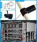 Schwarze ABS beschichtete Metallrohrverbindungen für Speichergestell-/Lager-Gestell-System
