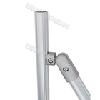 Dick 1.7mm Aluminiumrohrverbindungen 180 Grad-Freiheits-Verbindungsstück-Außendurchmesser 28mm
