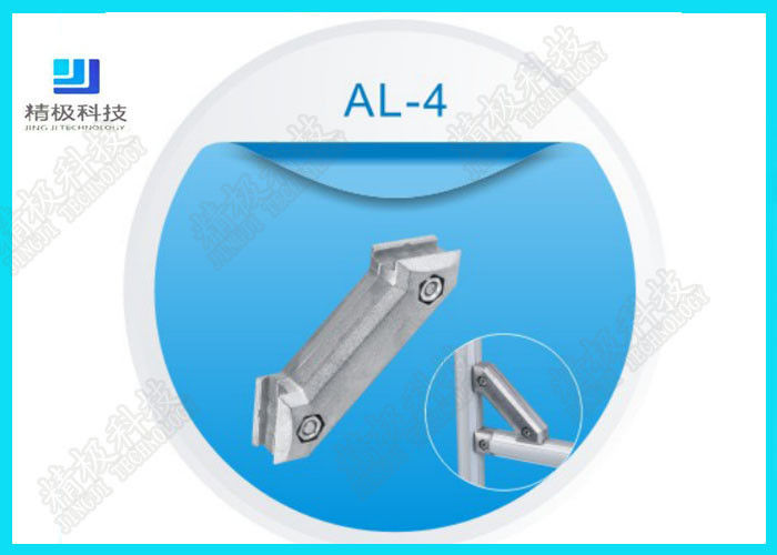 Doppelte Seite der 45 Grad-Aluminiumschläuche verbindet Diagonalstrebe-Rohrverbinder AL -4