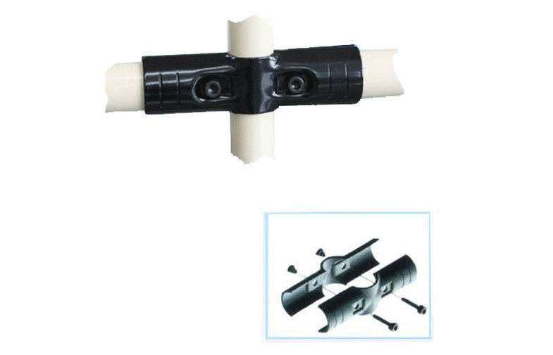 SPCC Steel Metal Pipe Connectors Nickel / Chrome Plated Lean Pipe Fittings