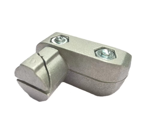 Silbriger Aluminium-Rohrverbinder zur Unterstützung des festen ADC12 flexiblen Ellbogengelenks