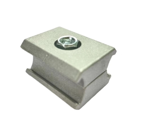 Sandstrahlen von Aluminium-Rohrverbindern Lean Pipe Flexibler Winkelverbinder