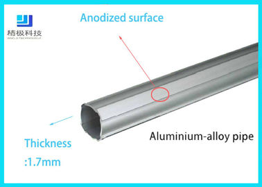 Aluminiumlegierte Röhre Durchmesser 28 mm Röhre Wandstärke 1,7 mm Silber Weiß AL-2817