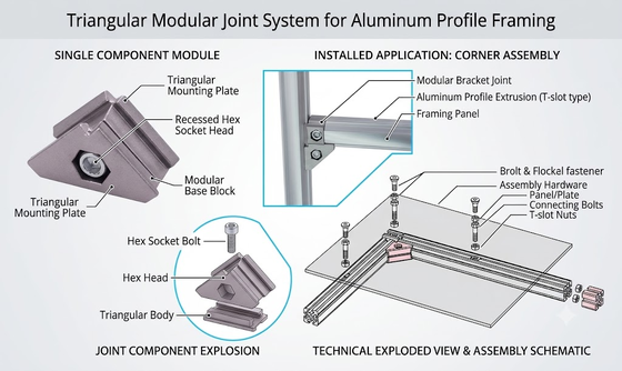 Dauerhafte Aluminiumrohrverbindungen für Schlanke Rohr-Anwendungen und Rohrträgersysteme mit 28 mm Durchmesser und Sandstrahlveredelung