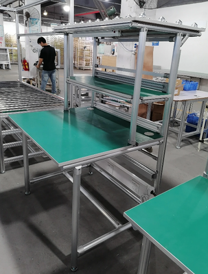 Aluminiumprofil ESD Lean Arbeitsplatz mit Rollenbahn