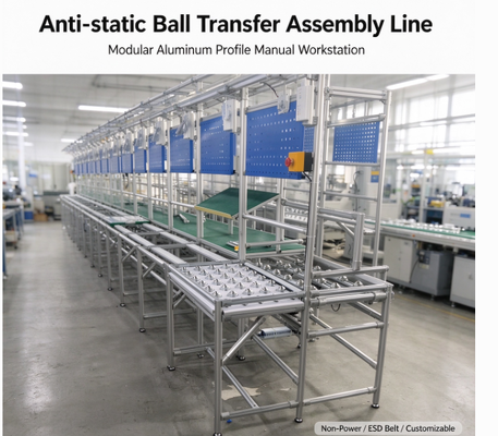Aluminiumprofil Anti-statische manuelle Rollkugel-Übertragungsanlage
