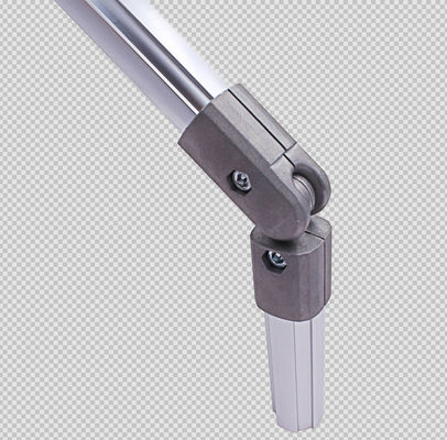 Druckguss AL-30 Aluminiumrohrverbindung mit Silberanodisiertem Aluminiumrohrverbindung für schlanke Rohrsysteme