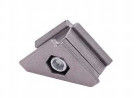 Druckguss Aluminiumrohrverbindung 28 mm Durchmesser mit Sandstrahlbehandlung für Rohrträgersysteme
